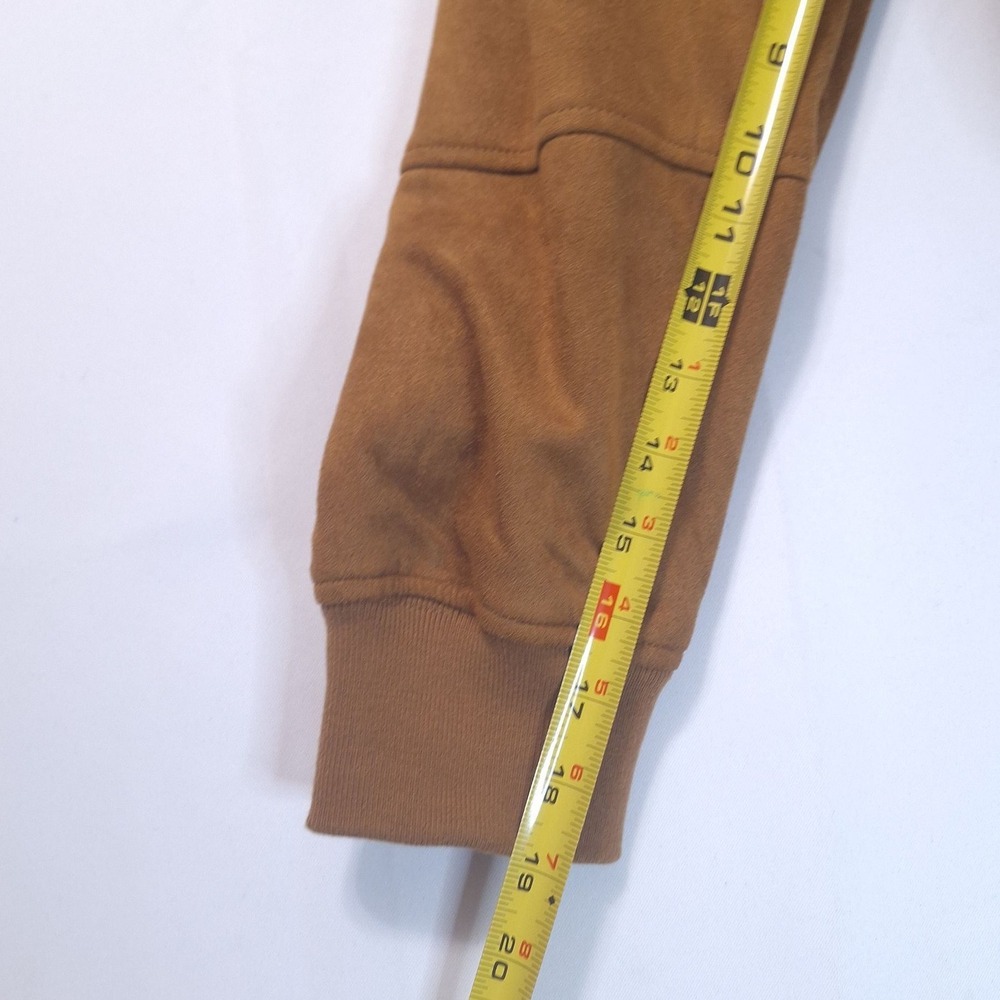Robert Graham RG-51 Mens S Faux Suede Bomber Jacket Pop Art Quilt Lining Tan NWT - Picture 15 of 15